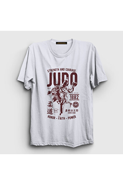 Presmono Beli unisex kanu Jigoro UFC MMA džudo T-shirt - 502961TT