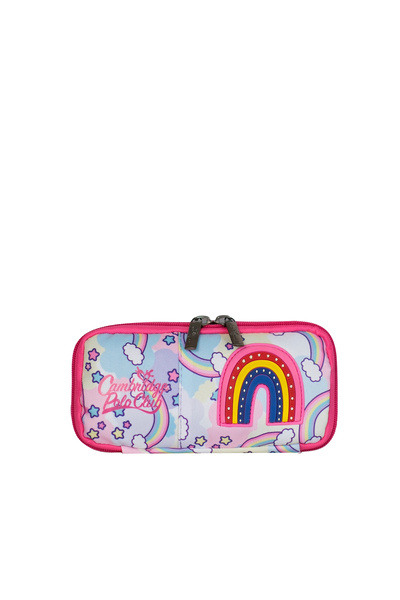 Cambridge Polo Club Rainbow Tek Bölmeli Kız Çocuk Kalemlik STD-Gökkuşağı
