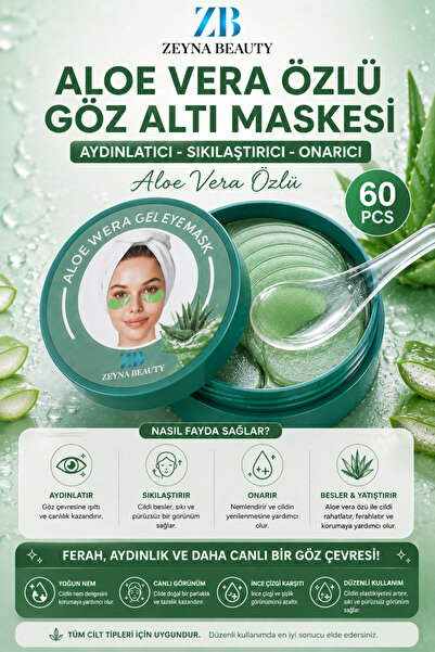 ZEYNABEAUTY Göz Altı Maskesi Aydınlatıcı Sıkılaştırıcı Ve Onarıcı Aloavera Özlü
