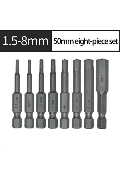 Choice 8pcs 8/10pcs Set 1/4Inch Hex Shank(1.5-12)X50mm Steel Inner Hexagon He...
