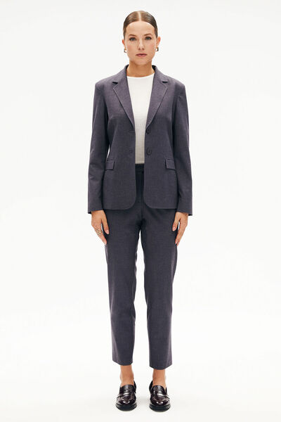W Collection GRİ DÜĞMELİ CEKET