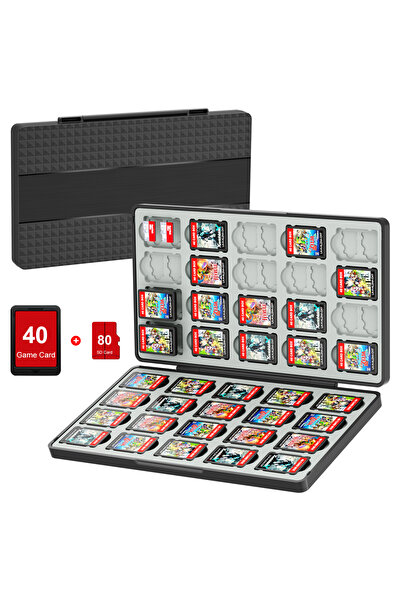 Choice W40 Game Card Case for Switch 2 & Switch OLED & Lite, Memory Storage H...