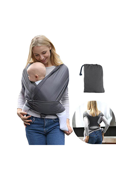 Choice OneSize GRAY Ergonomic Baby Backpack Newborn Sling with Backpack Strap...