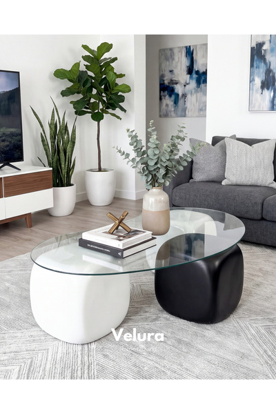 Velura Home & Living Orta Sehpa & Modern Küre Sehpa & Bohem Top Sehpa
