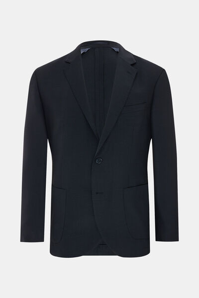 W Collection LACİVERT DÜĞMELİ YÜN CEKET
