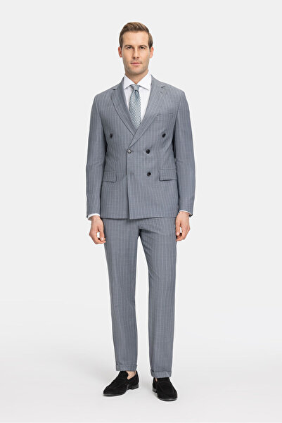 W Collection GRİ DÜĞMELİ TAKIM ELBİSE