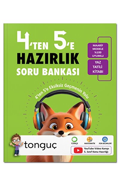 Tonguç Yayınları 4'ten 5'e Soru Bankası- 2027 basım Yeşil Kapaklı ürün gönder...
