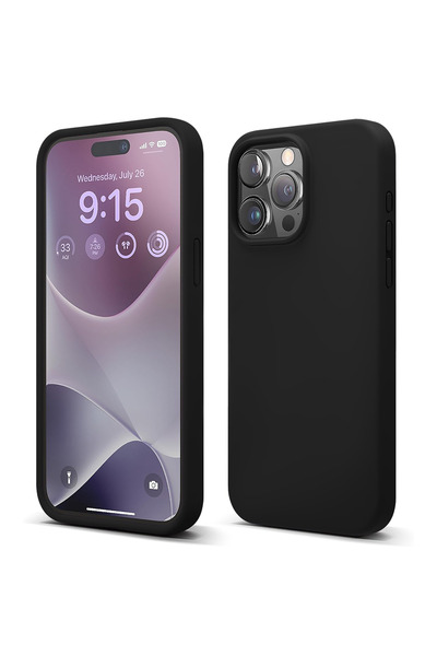 Casey Studios Silicone case iPhone 15 Pro, with microfiber, thin, protective,...