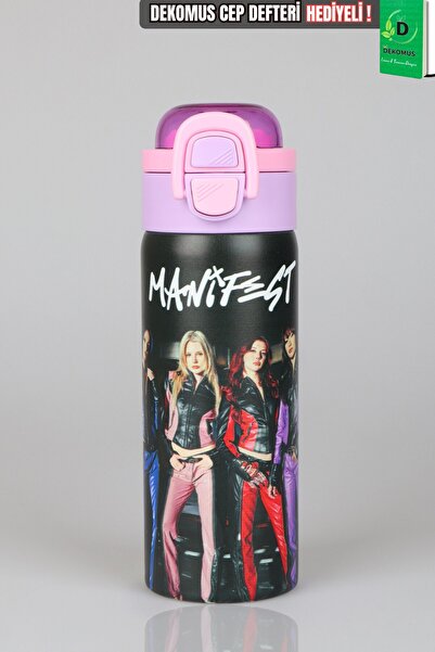 MANİFEST x Dekomus Lisanslı Toz Pembe Collection 600 ML Çelik Matara