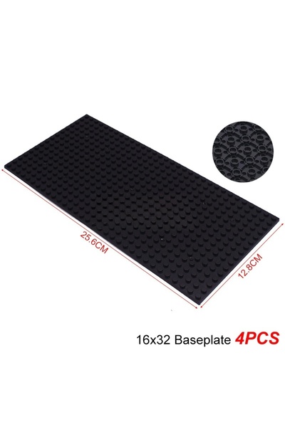 Choice6 16x32 Black 4PCS 16x32 Double Sided Baseplate 3857 Compatible Classic...