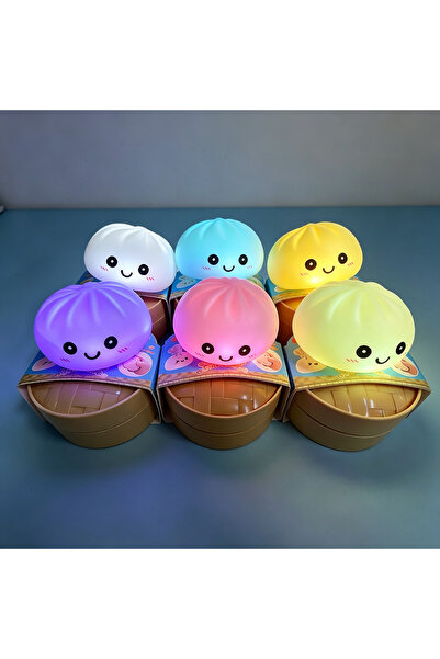 Choice4 6pcs-no box 2026 Aesthetic LED Glowing Bun: Bubble Spitting Squeeze T...