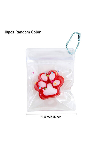 Choice 10pcs 10pcs Cat Claw Pinch Fun Ice Transparent Cat Claw Mini Squishy T...