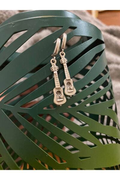 Herşey Nota Guitar Earrings Men