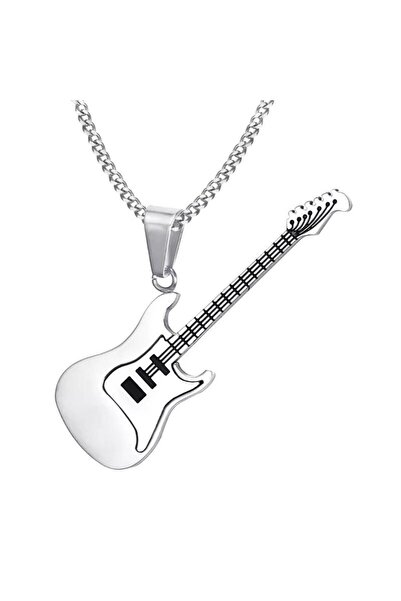 Herşey Nota Gitar Kolye Paslanmaz Çelik