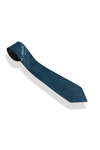 Herşey Nota Ataturk Signed Tie Black