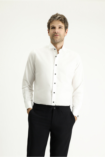 Kiğılı Βαμβακερό πουκάμισο Ata Yaka Slim Fit με στενή εφαρμογή