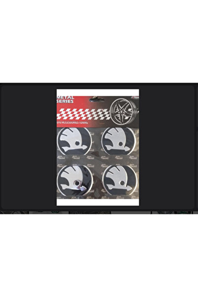 OEM SKODA Jant Arması Yapıştırma 56 Mm 4 Adet