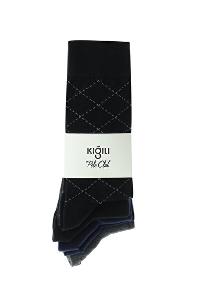 Kiğılı Set de 5 șosete din bumbac material elastic elastic fără cusături