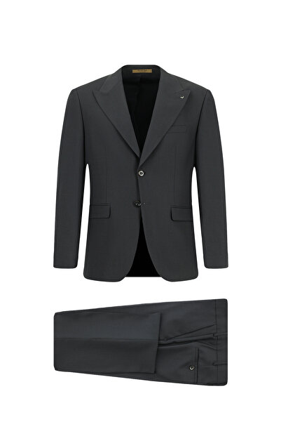 Abdullah Kiğılı 4 Drop Relaxed Fit Comfortable Cut Patterned Wool Suit