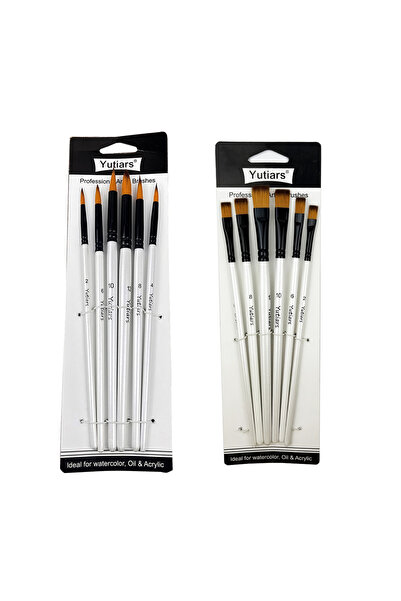 choice2 F-R 12 Pcs/set DIY Oil Acrylic Painting Art Paint Brushes Supplies Ny...