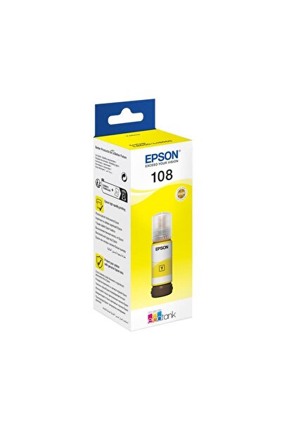 EPSON 108 Mürekkep Orj. L8050, L18050 Yellow 70ml