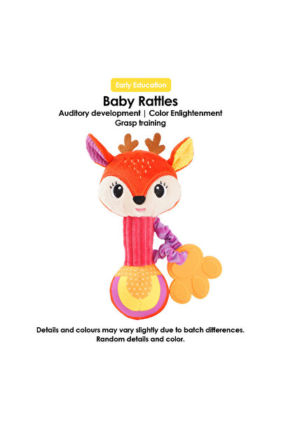 Choice SYB-Deer Baby Rattles Soft Stuffed Animal Rattle Hand Grip Baby Toys S...