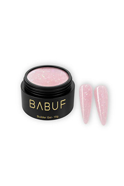 BABUF Gel de construcție autonivelant Pearl Pink Shimmer BGG7, 15g