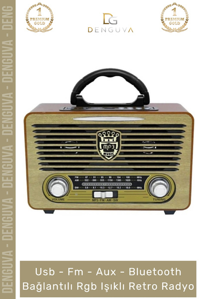 Denguva #Radyo Everton RT552 Bluetooth Nostalji Retro USB Güçlü Şarjlı Radyo ...