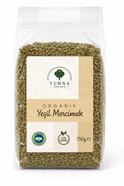 Yumna Organik Organik Sertifikalı Yeşil mercimek 750Gr.