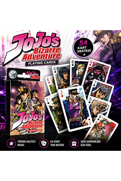 FG KONNİCHİWA High Printed Jojo Playing Cards - Collection Product 52 Decks