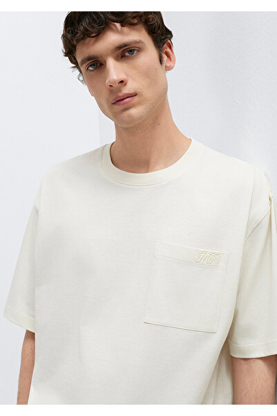 Mavi MVJNS Beige T-Shirt Relaxed Fit / Bequeme Passform 0613329-70140
