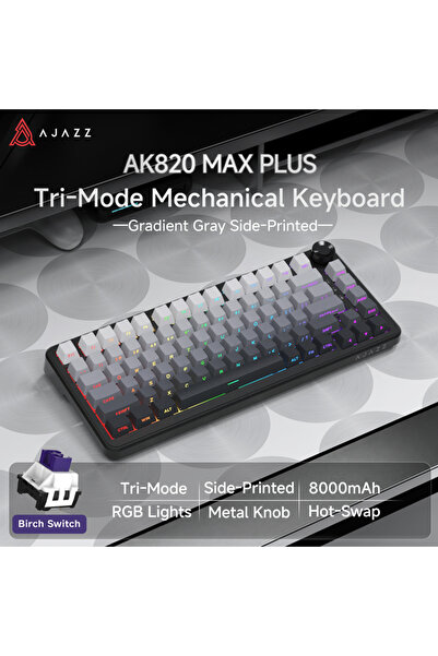 Choice14 AK820 Gray1 AJAZZ AK820/Pro Wireless Mechanical Keyboard Bluetooth 5...