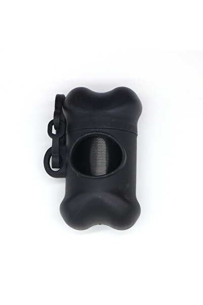 Choice10 S black Dispenser Portable Bone Shaped Dog Waste Bag Holder With Dis...