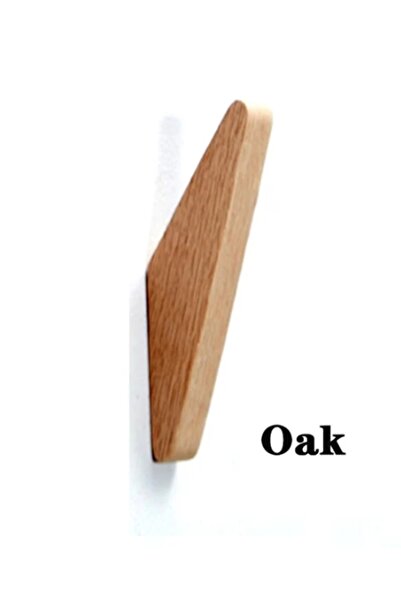 Choice 4pcs Oak Hooks 1/4pcs Natural Wood Clothes Hanger Wall Mounted Coat Ho...