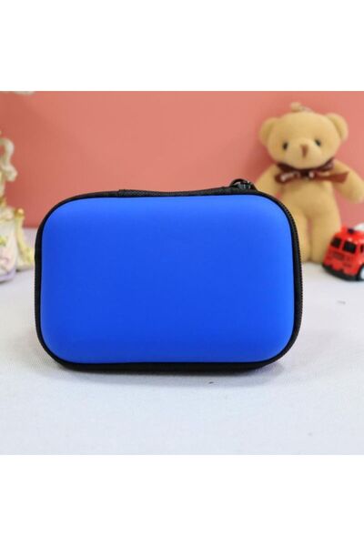 Choice royal blue Storage Card Games Box Bluetooth Earphone Bag Eva Bag Multi...