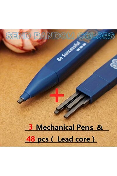 Choice 2B 3 Pencils and 48 Leads 2B Black Mechanical Pencils Without Sharpeni...