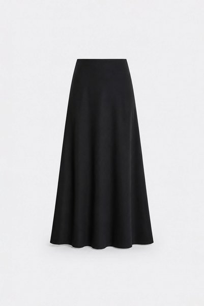 Suud Collection Black Serena Flared Skirt