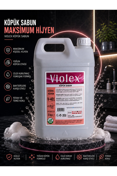 Köpük Sabun 5 Litre V-401 | Köpük Sabun Makinesi Uyumlu | Cilt Dostu Profesyonel El Temizlik Sabunu