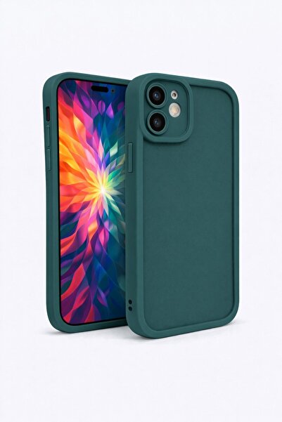 Vissona iPhone 12 Kılıf – Kamera Çıkıntılı – Mat Silikon Telefon Kılıfı