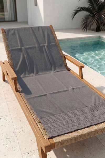 REMSA Памучна кърпа за плаж, басейн и баня 02 Антрацит01