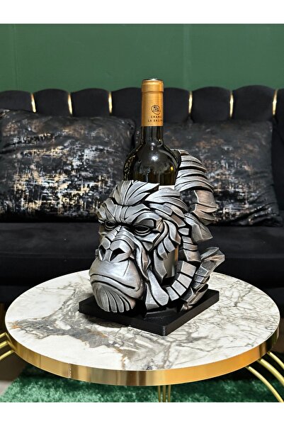 3dlink Gorilla Head Bottle Holder Silver
