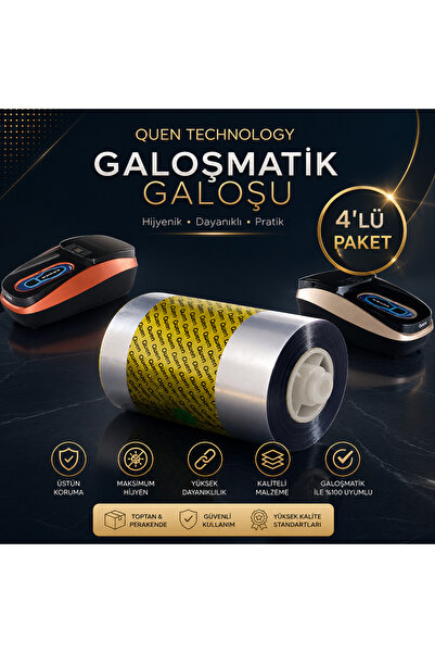 Quen Isıtmalı Galoşmatik Galoşu 4 Adet