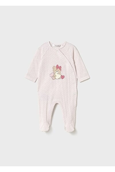 MAYORAL Newborn Girl Long Sleeve Jumpsuit