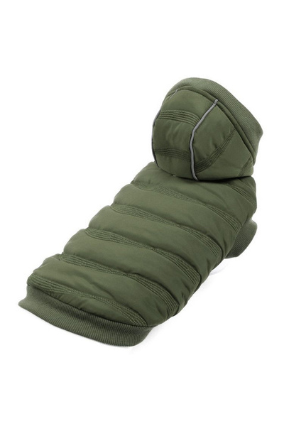 4Dog Deluxe Pongo Waterproof Winter Dog Coat, Dark Green, 40 cm