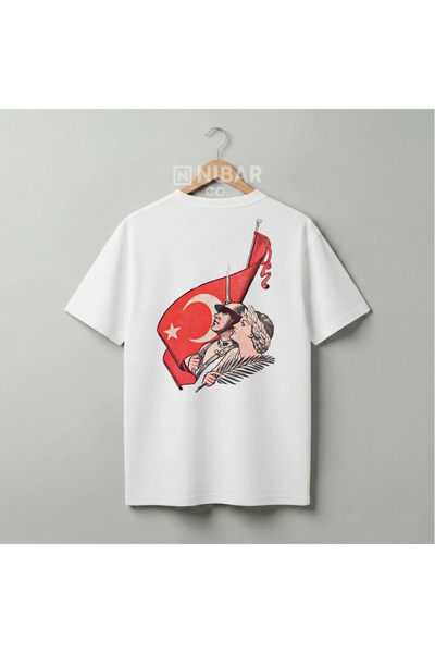 Grafftee Clothing Tricou din bumbac cu design pentru sărbătorile naționale Mu...