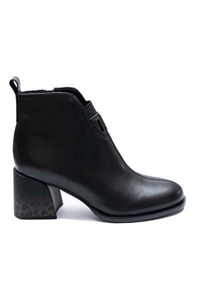 UrbanShoes Botine damă elegante din piele naturală - 3305 Negru Box