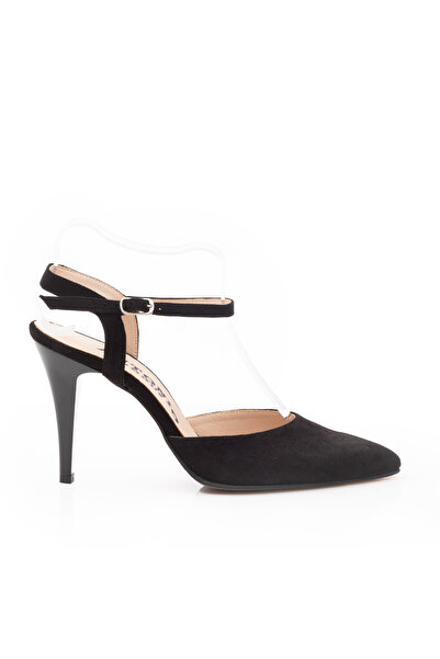 UrbanShoes Pantofi eleganți decupați damă din piele naturală - 38175 Negru Velur