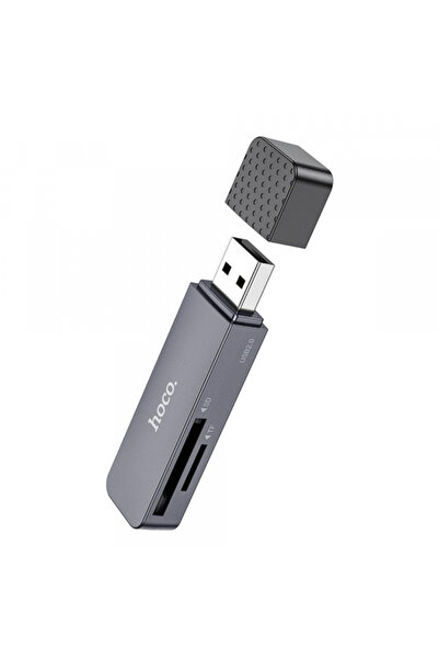hoco. Cititor Card USB HOCO HB45, SD - microSD, Gri