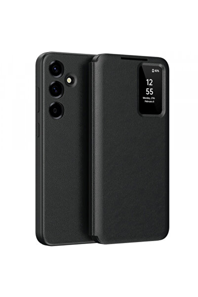 Stef's Cat Θήκη για Samsung Galaxy A57 5G, Γάτα του Στεφ, SmartView, Μαύρο