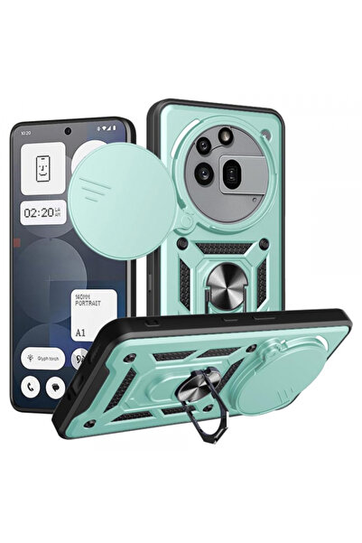 Stef's Cat Husă pentru Nothing Phone (3a) Pro, Stef's Cat, CamShield, Verde